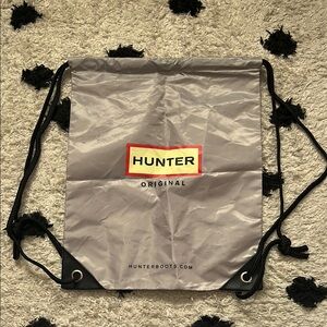 Hunter Gray Drawstring Bag